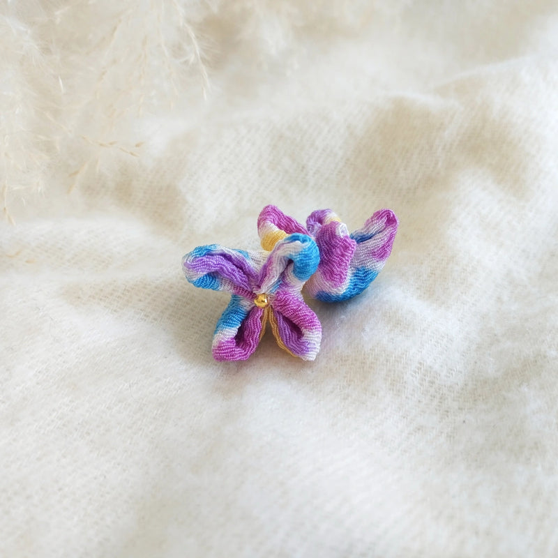 Duo de fleurs indigo