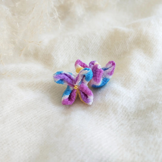 Duo de fleurs indigo